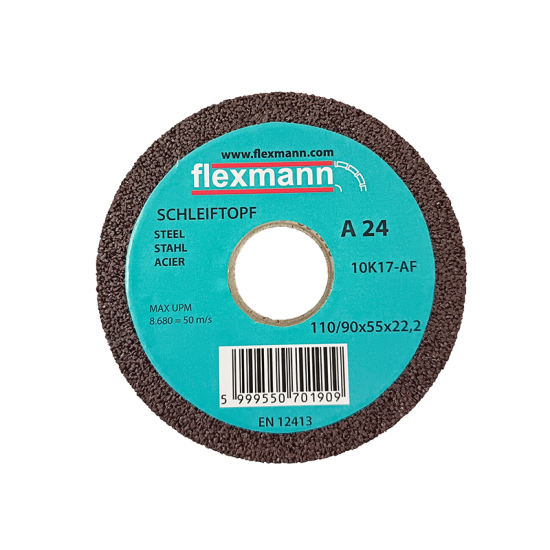 Flexmann For Cut bakelit kötésű fazékkorong 110/90x55x22,2mm A24 fém