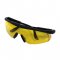 HM Müllner munkavédelmi védőszemüveg, sárga lencsével, UV szűrővel, gumírozott orrnyereggel pc, SB