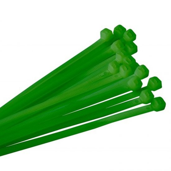 Lev kábelkötöző 4,8x120mm, zöld, 50db/köteg, EN 50146