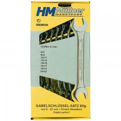 HM Müllner villáskulcs készlet 8 részes 6-22mm, Standard, CrV