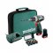 Metabo akkus fúró-csavarozó PowerMaxx BS SET, 2 db 12V/2,0 Ah Li-Ion + töltő, ajándék 15 részes bitkészlettel, szerszámtáskában