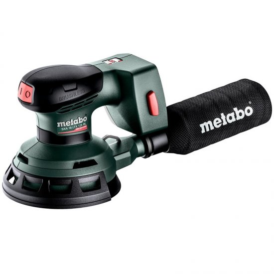 Metabo akkus 18V excentercsiszoló SXA 18 LTX 125 BL  szénkefementes, 125mm +metaBOX 215, akku és töltő nélkül