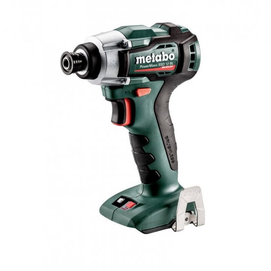 Metabo akkus 12V ütvecsavarozó 140Nm 0-2500/min, szénkefementes, PowerMaxx SSD 12 BL +MetaLoc hordtáska +MetaLoc kofferbetét, akku és töltő nélkül