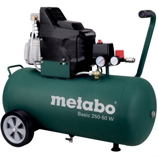 Metabo kompresszor, Basic 250-50W, 8bar olajos, 50 liter