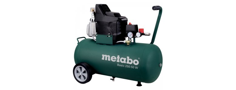 Metabo kompresszor, Basic 250-50W, 8bar olajos, 50 liter