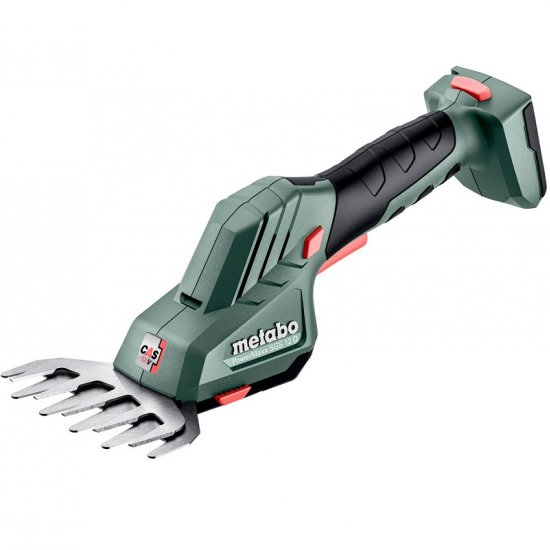 Metabo akkus 12V bokorvágó és fűnyíró olló 20 cm/11,5 cm PowerMaxx SGS 12 Q +tároló tartó +metaBOX 145, akku és töltő nélkül