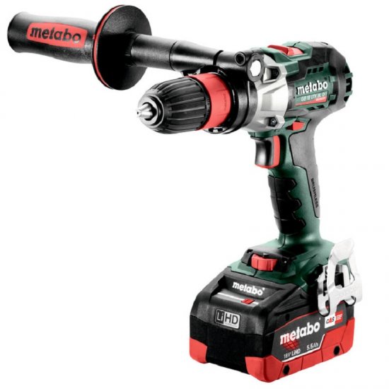 Metabo akkus 18V menetfúró, fúrócsavarozó 130Nm szénkefementes, Quick, GB 18 LTX BL Q I +2x5,5Ah LiHD akku+ ASC 145 töltő +metaBOX 145l