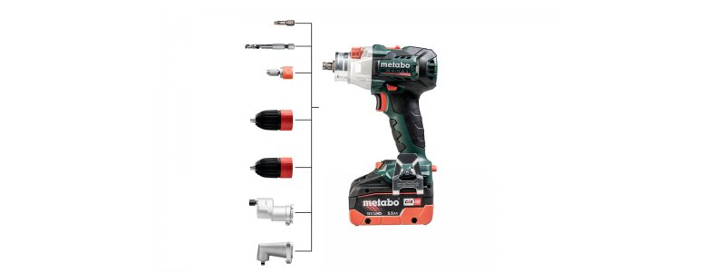 Metabo akkus 18V menetfúró, fúrócsavarozó 130Nm szénkefementes, Quick, GB 18 LTX BL Q I +2x5,5Ah LiHD akku+ ASC 145 töltő +metaBOX 145l