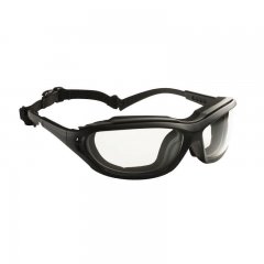 MV Lux Optical Madlux fekete/szürke páramentes víztiszta védőszemüveg