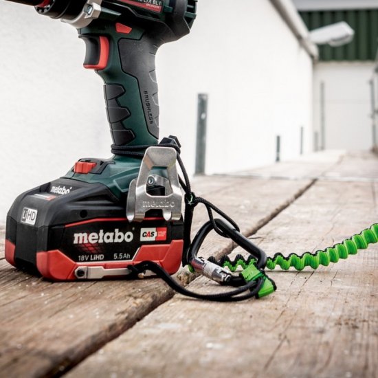 Metabo akkumulátor 18V 5,5Ah DS LiHD 980g, AIR COOLED, leesés ellen védő kengyellel