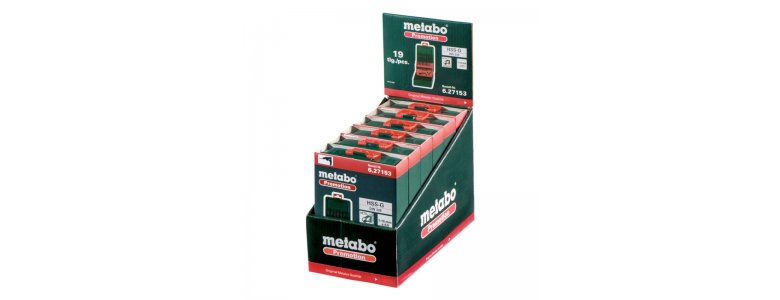 Metabo HSS-G fúró készlet 19 részes 1-10mm csiszolt DIN338