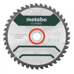 Metabo körfűrészlap 165x20mm 42WZ 5° precision cut wood - classic, fa