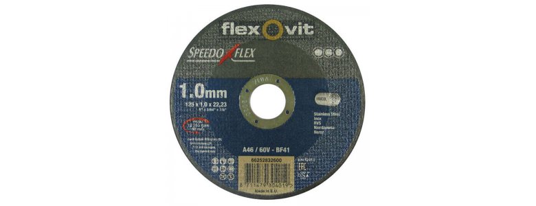 Flexovit Speedoflex vágókorong 125x1,0x22,2mm, BF41, fém-inox