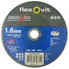 Flexovit Speedoflex vágókorong 180x1,6x22,2mm, BF41, fém-inox