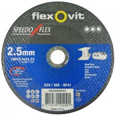 Flexovit Speedoflex vágókorong 180x2,5x22,2mm, BF41, fém-inox