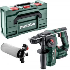 Metabo akkus 18V fúrókalapács, szénkefementes 1,3J 5250/min, BH 18 LTX BL 16 +ESA Plus +metaBOX 145 L, akku és töltő nélkül Set BH 18 LTX BL 16 +ESA Plus