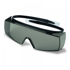 MV Uvex Super OTG védőszemüveg, fekete keret, szürke lencse