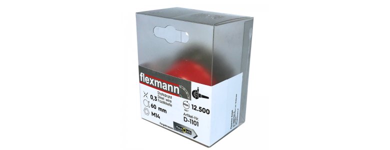 Flexmann For Cut fazékkefe 60xM14-0,30 hullámos
