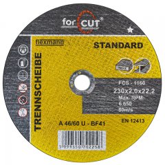 Flexmann For Cut Standard vágókorong 230x2,0x22,2mm, BF41, fém-inox