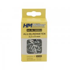 HM Müllner popszegecs Alu 0,8-2,4mmx2,5mm acélcsap 5x2,4mm, 100db