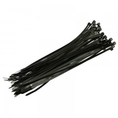 Lev kábelkötöző, fekete, 50db/köteg, EN 50146