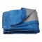 Lev takaróponyva, kerek, kék/ezüst, 120g/m2 
