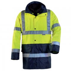 MV Coverguard Fluo 4/1PE sárga/kék kabát