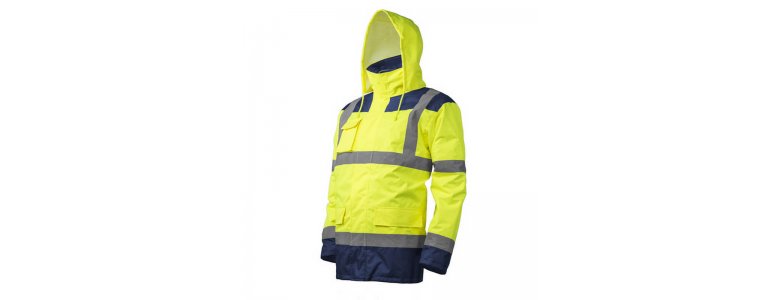 MV Coverguard Kanata 4/1 HI-viz sárga/kék PE kabát