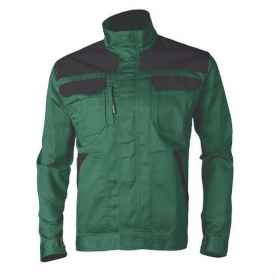 MV EP workwear Commander munkakabát zöld 100% pamut