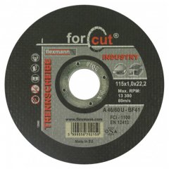 For Cut Industry vágókorong 115x1x22,2mm, BF41, fém-inox