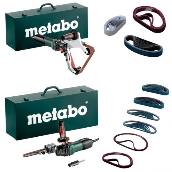 Metabo BFE 9-20 Set 950w keskeny szalagcsiszoló + Metabo RBE 15-18 set 1550w szalagcsiszoló 