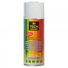 Tech Sol akril alapú festék spray 400ml középszürke RAL 7001