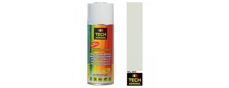 Tech Sol akril alapú festék spray 400ml jégfehér RAL 9002